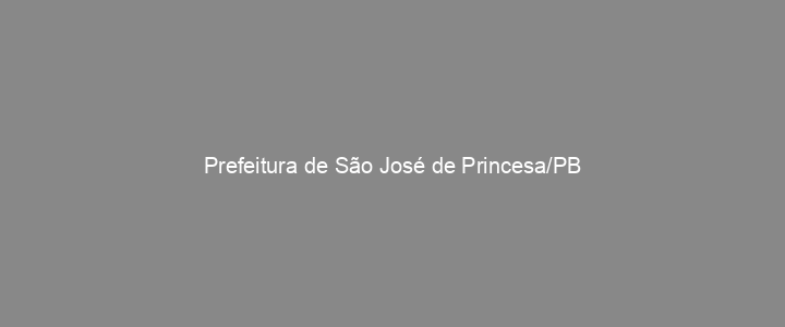 Provas Anteriores Prefeitura de São José de Princesa/PB